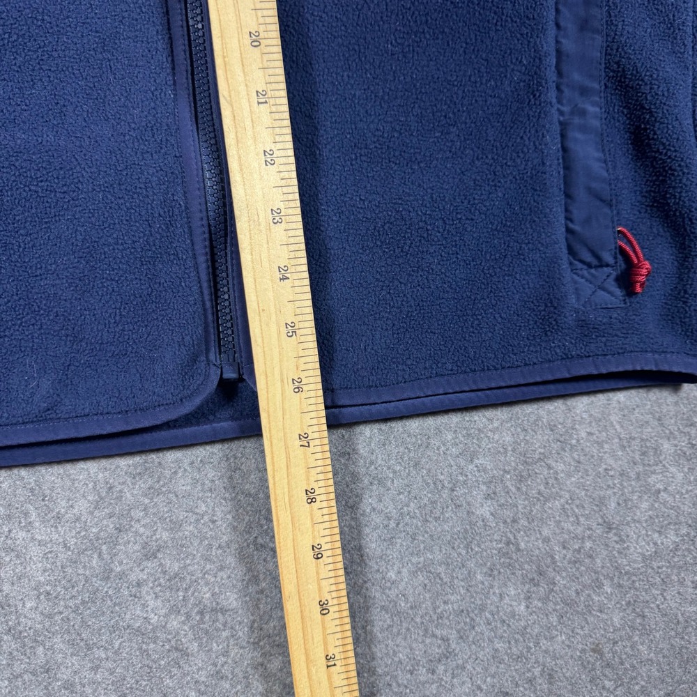 Patagonia Synchilla Jacket Mens M Navy Blue Full Zip Fleece Mock Neck Pocket - Picture 9 of 11